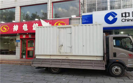 天全出租发电机施工案例